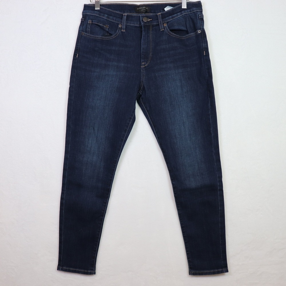 BANANA REPUBLIC‎ Dark Wash Skinny Fit Petite Denim Jeans 31/12P